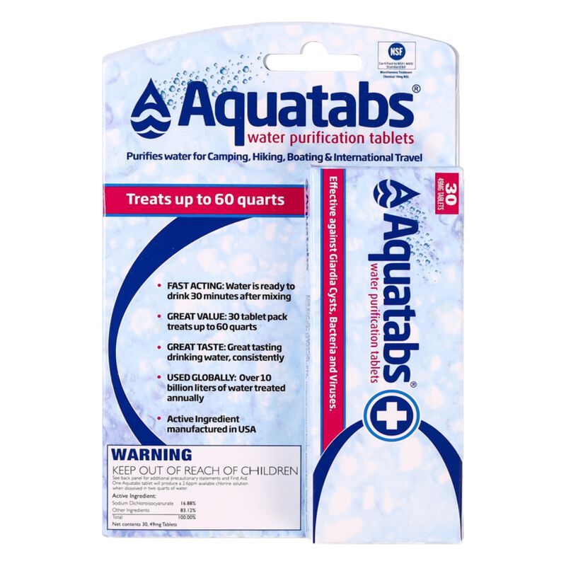 Aquatabs 8.5mg | 30 Pack, , large image number 0